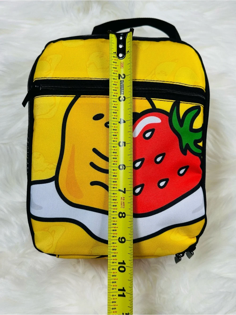 Sanrio Gudetama Yellow and Red Strawberry Kids Lunch Bag